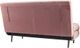 A & B Home Black/Blush Pink Sofa Bed-4
