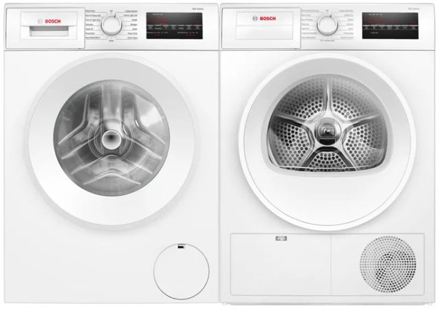 Bosch® 300 Series 24" White Front Load Electric Dryer-3