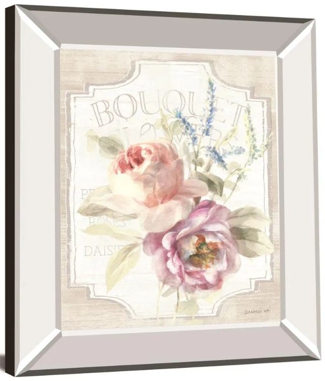 Classy Art Cottage Garden V on Wood by Piper Rhue Mirror Framed Wall Art-1