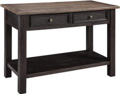 Signature Design by Ashley® Tyler Creek Grayish Brown Sofa Table with Black Base
