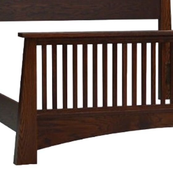 Wolfcraft Furniture Unity Brown Twin Slat Panel Bed-2