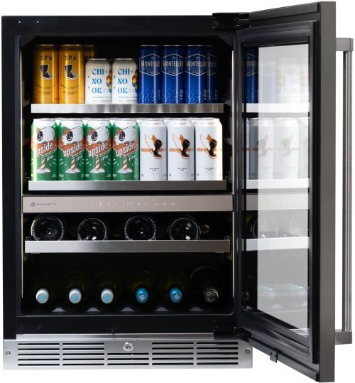Silhouette Pro Gen 3 4.8 Cu. Ft. Panel Ready Built In Wine and Beverage Center-2
