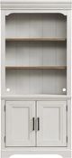 Intercon Drake French Oak/Rustic Gray Bunching Bookcase with Door-2