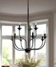 YHD Whitmore Matte Black 9-Light Chandelier-1