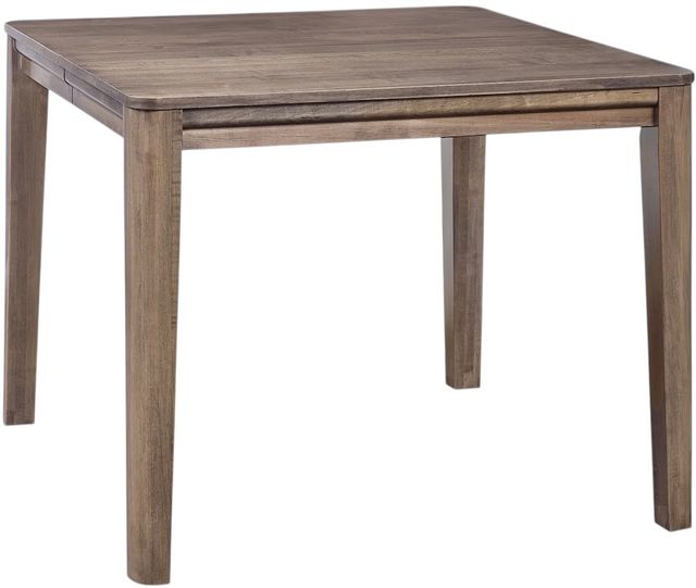 Bassett® Furniture Origins Dandridge Fog Square Dining Table with 1 Leaf-0