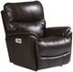 La-Z-Boy® Trouper Walnut Leather Power Rocking Recliner with Headrest-0