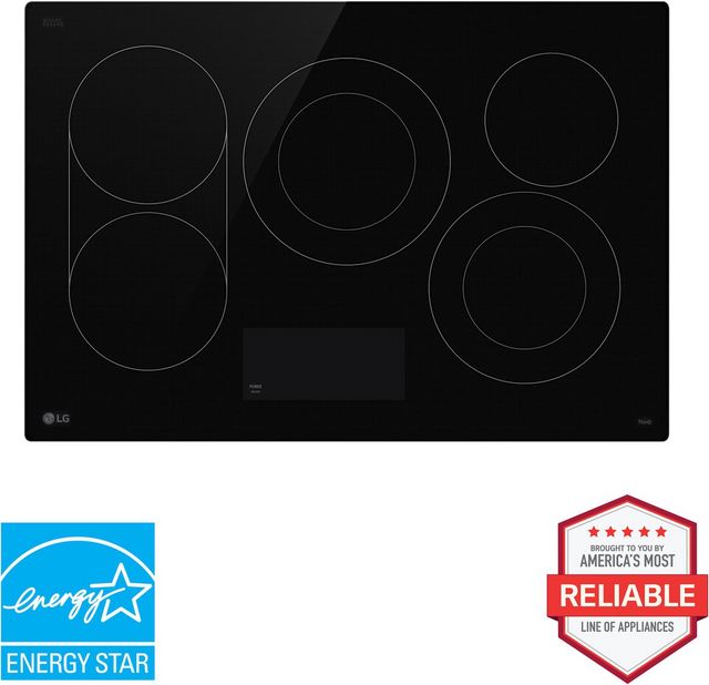 LG 30" Black Electric Cooktop-7