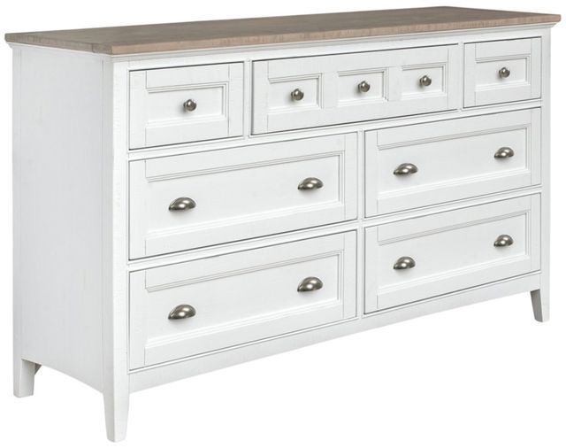 Magnussen Home® Heron Cove Chalk White/Dovetail Gray Dresser and Mirror-1