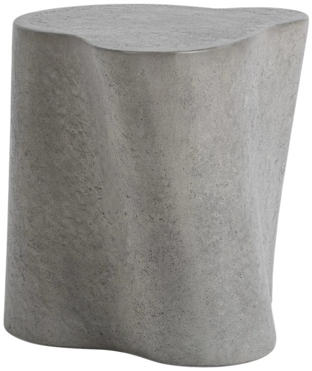 Classic Home Everson Dark Gray Concrete Outdoor Accent Table-0
