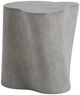 Classic Home Everson Dark Gray Concrete Outdoor Accent Table-0