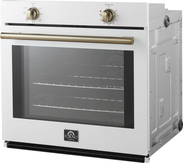 FORNO® Vomero Series Espresso 30" White Single Electric Wall Oven-2