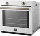 FORNO® Vomero Series Espresso 30" White Single Electric Wall Oven-2