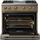 Viking® 5 Series 36" Golden Hour Pro Style Gas (NG) Range with Polished Chrome Trim-1