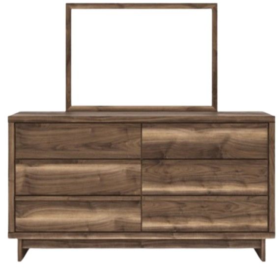 Signature Design by Ashley® Zadilyn 6-Drawer Brown Dresser and Mirror-1