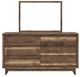 Signature Design by Ashley® Zadilyn 6-Drawer Brown Dresser and Mirror-1
