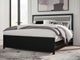 Signature Design by Ashley® Maeling Black King Upholstered Panel Bed-1