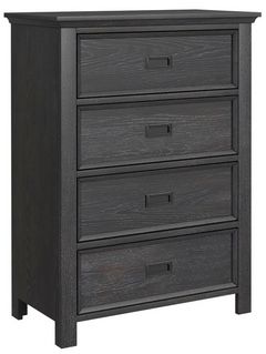 Elements International Hampton Kids Charcoal Chest 