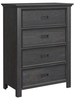 Elements International Hampton Kids Charcoal Chest 