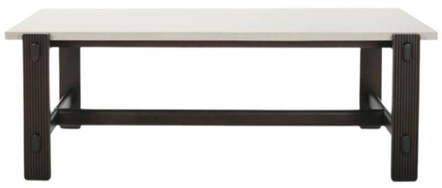 Rowe® Kindred Mineral Top Rectangle Dining Table with Godiva Base-0