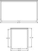 Amisco Customizable Nicholson 42" White Glass Bar Table-2