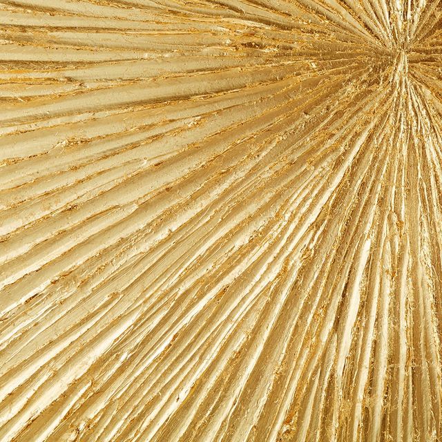 Olliix by Madison Park Signature Sunburst Gold Hand Painted Dimensional Resin Wall Decor-1