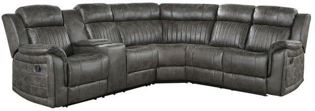 Homelegance® Centeroak 3-Piece Brownish Gray Manual Reclining Sectional-0