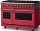 Viking® 5 Series 48" Valentine Pro Style Dual Fuel (LP) Range with Brushed Brass Trim-3