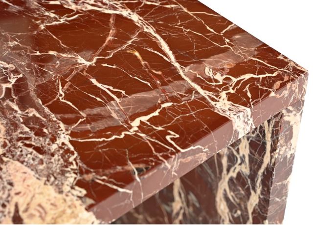 Moe's Home Collection Rosa Rosso Levanto Marble Accent Table-3