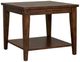 Liberty Furniture Lake House Rustic Brown Oak Square Lamp Table-0