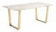 Zuo® Modern Atlas White Dining Table with Gold Frame-0