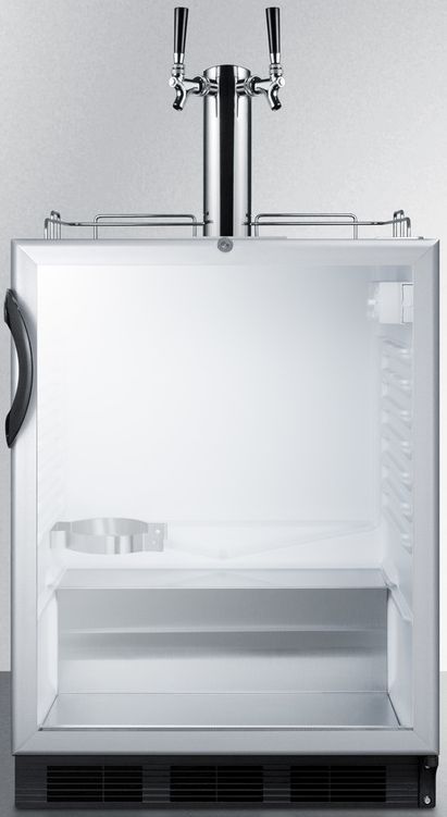 Summit Commerical® 5.5 Cu. Ft. Stainless Steel Beer Cooler/Kegerator-0