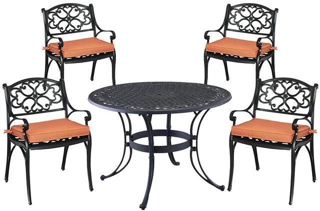 homestyles® Sanibel 5-Piece Black Outdoor Dining Set-0
