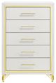 Coaster® Lucia White 5-Drawer Chest-1