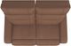 La-Z-Boy® Baron Mocha Leather Manual Wall Reclining Loveseat-5