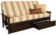 Kodiak Furniture Monterey Parma Gray/Espresso Full Storage Futon with Mattress -0