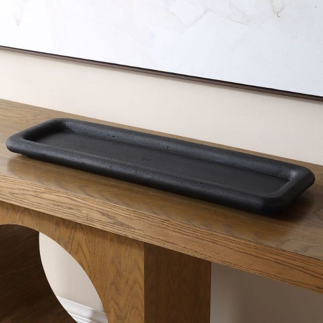 Uttermost® Shadowline Matte Black Indoor-Outdoor Tray-4