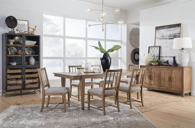 Magnussen Home® Lindon Belgian Wheat/White Dining Side Chair with Upholstered Seat-3