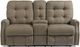 Flexsteel® Devon Slate Power Reclining Loveseat with Console and Power Headrests-2