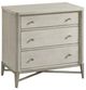 Riverside Furniture Maisie Champagne 3-Drawer Nightstand-0