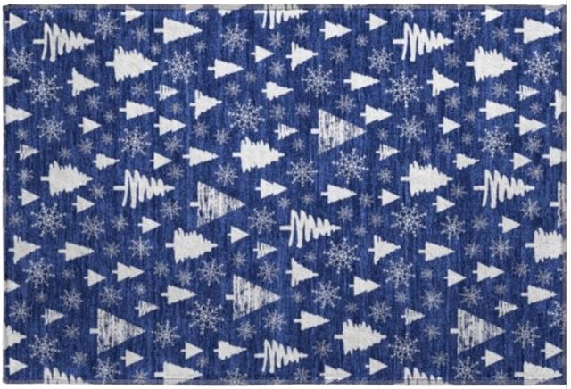 Dalyn™ Rug Company Merry & Bright MY23 Navy 5'x8 Area Rug-1