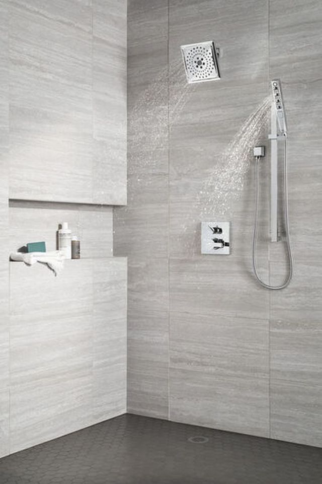 Delta Ara® Angular Modern Monitor® 14 Series Chrome Valve Trim with 3-Setting Integrated Diverter-3