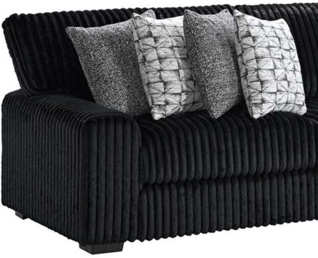 Elements International Nightfall 2-Piece Black Right-Arm Facing Sectional-4