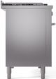 Ilve® Professional Plus II 48" Stainless Steel Pro Style Dual Fuel Range-3