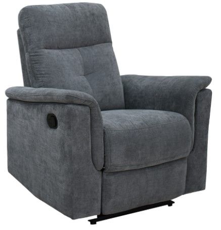 Mazin Furniture Everett Ellesmere Grey Manual Reclining Glider Chair-0