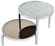 ACME Furniture Abbe Glass Coffee Table with Chrome Base-4