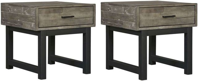 Signature Design by Ashley® Mondoro 2-Piece Grayish Brown Living Room Table Set-0