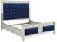 ACME Furniture Varian Blue/Silver Queen Upholstered Bed-0