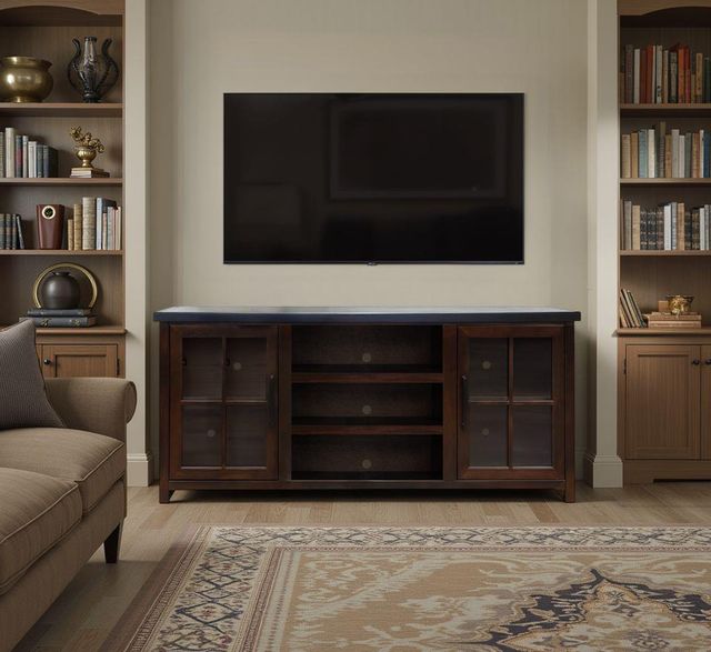Legends Home Rockport Black/Rosewood 67" TV Console -1