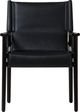 Moe's Home Collection Remy Black Leather Arm Chair-1