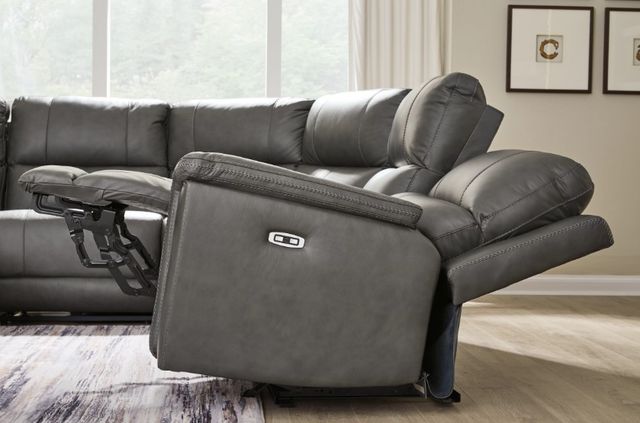 Signature Design by Ashley® Bleckley 5-Piece Anchor L-Shape Power Reclining Sectional with Adjustable Headrest-3